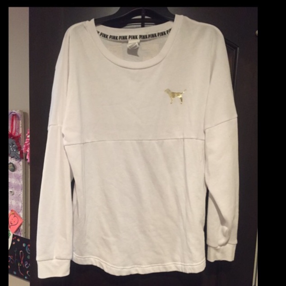 PINK Oversized Long Sleeve Shirt